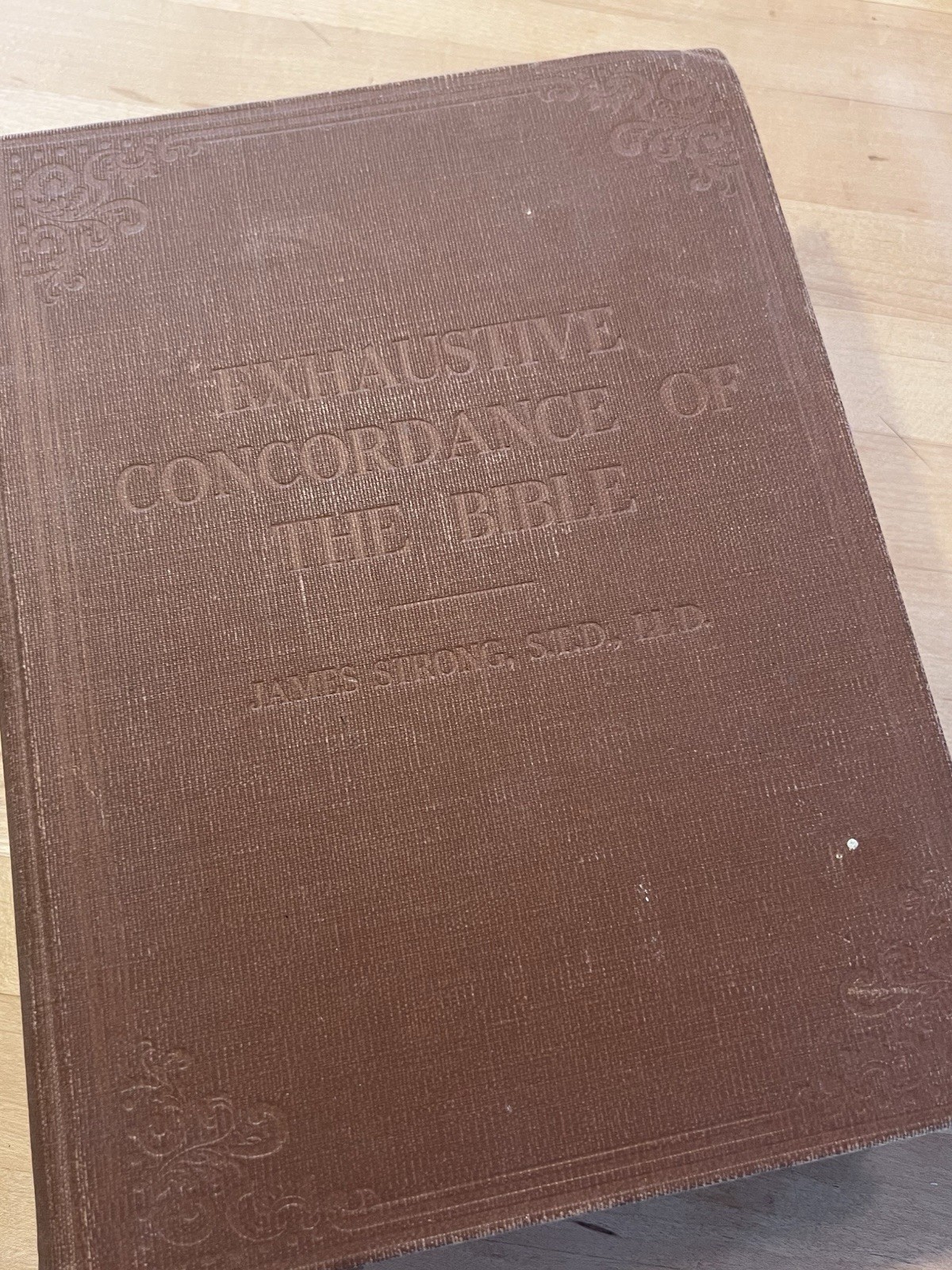 1890 Strong’s Exhaustive Concordance Of The Bible Vintage Edition 1944