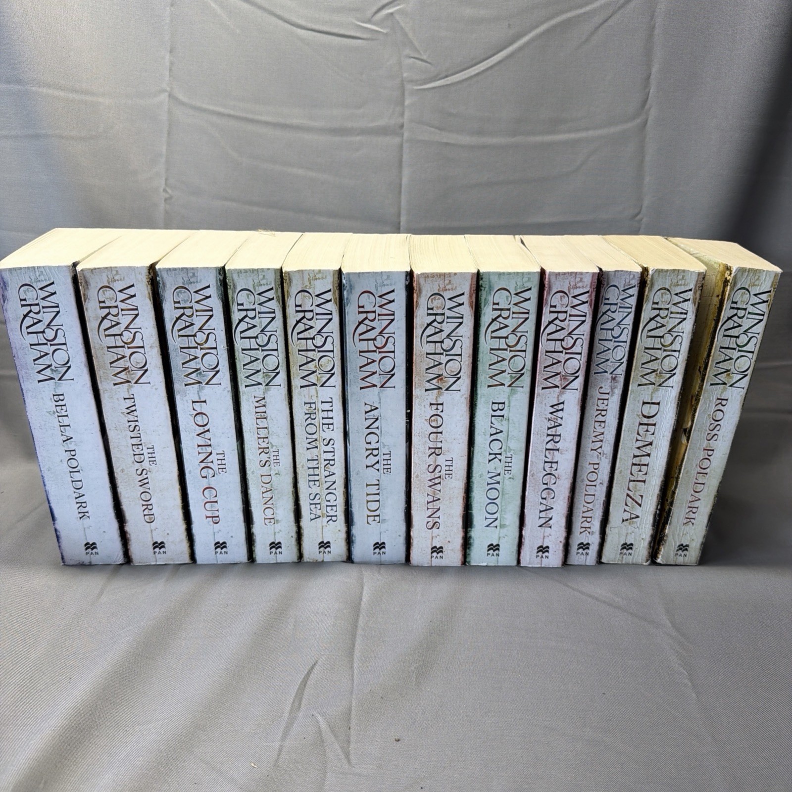 Winston Graham POLDARK (#1-12) Complete Series Lot of 12 Paperback Books