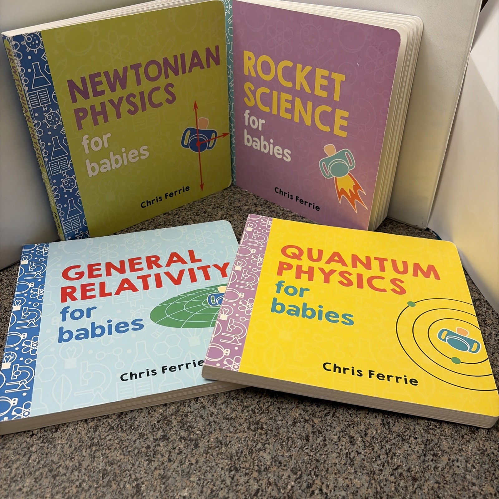 Baby University Board Book Set: A Science For Toddlers, by Ferrie (set of 4)