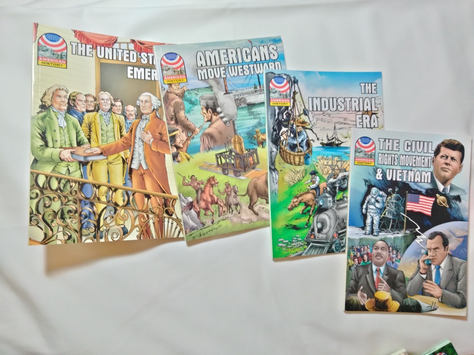 American History Saddleback Educational Publishing Children’s Graphic Novel LOT