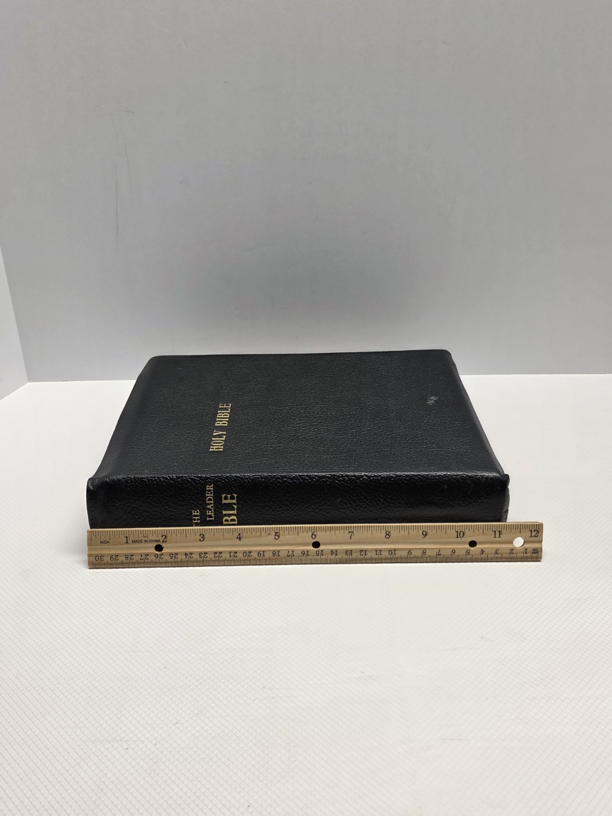 1946 Good Leader Bible KJV Thumb Indexed Illustrated Leather John A. Dickson