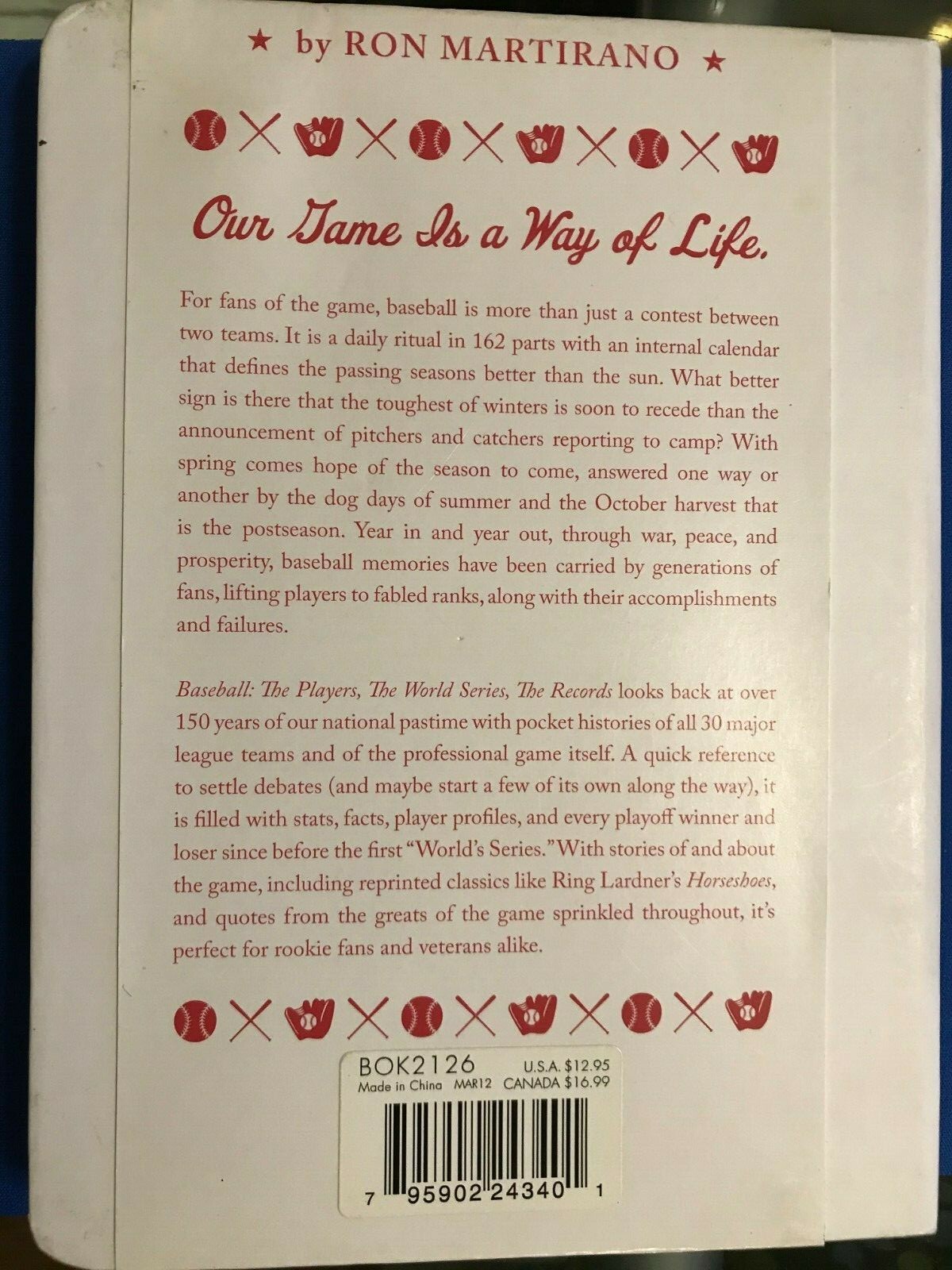 Hallmark Gift Book Baseball: The Players, The World Series, The Records (B44)