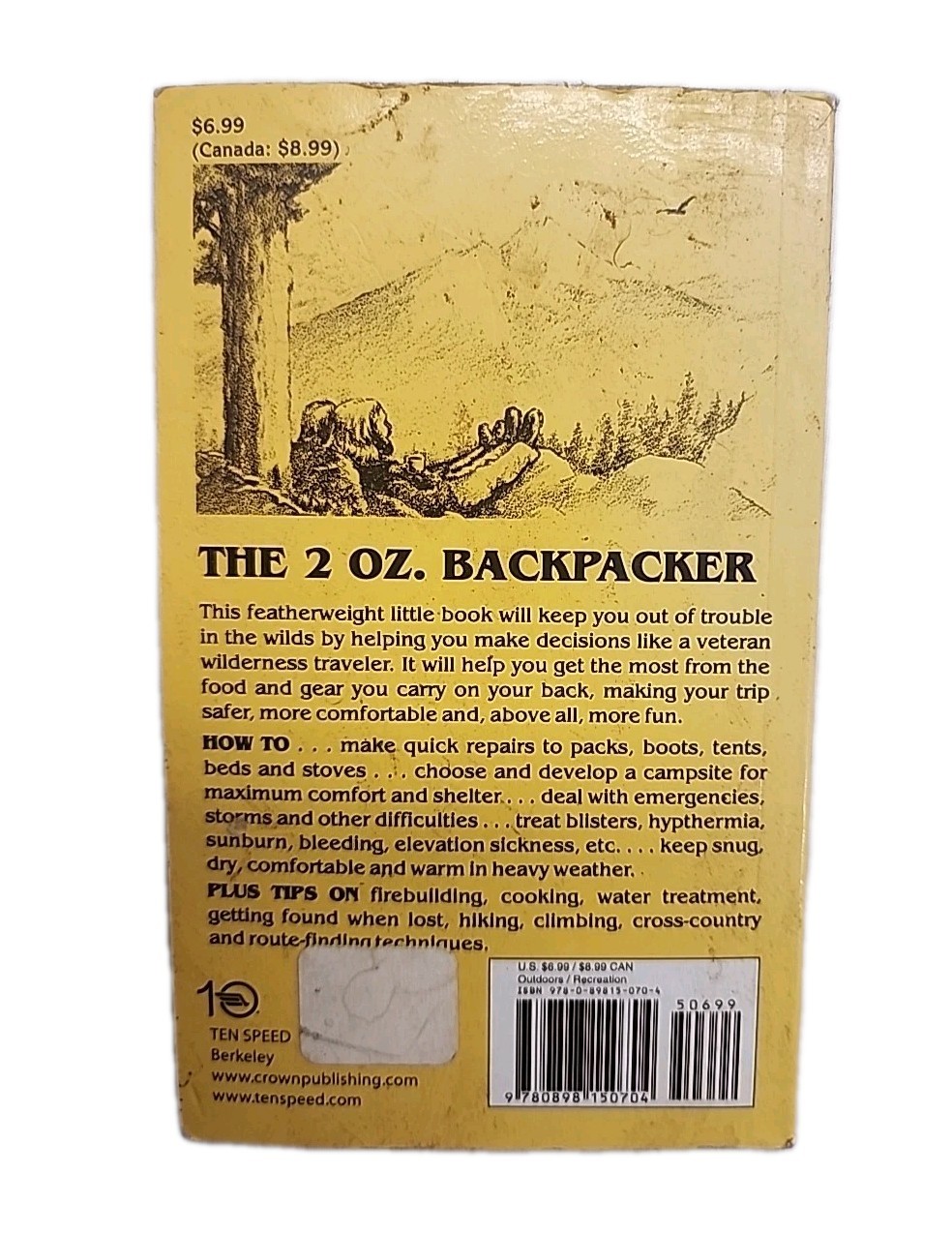 The 2 Oz. Backpacker : A Problem Solving Manual for Use in the Wilds by…
