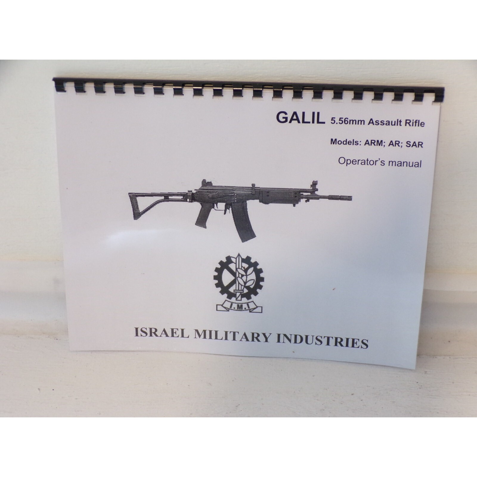 Galil 5.56 / .223 ARM; AR; SAR Manual Operating & Maintenance comb bound gloss c