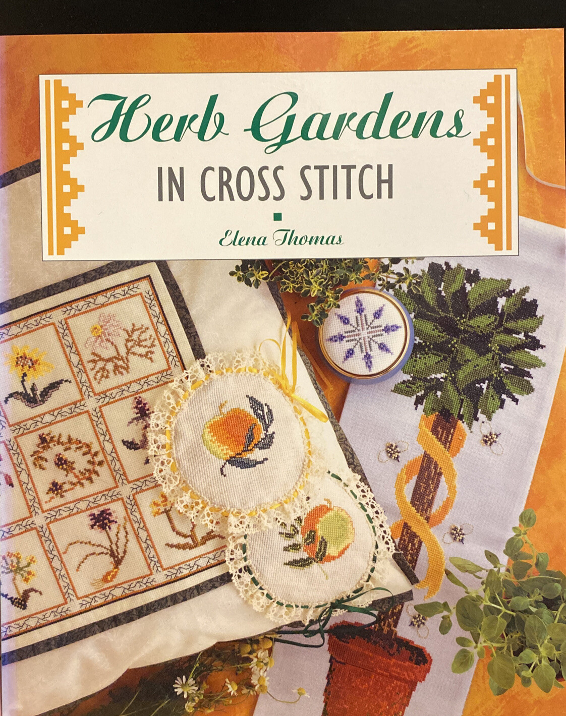 Herb Garden In Cross Stitch By Elena Thomas, Paperback, 1997