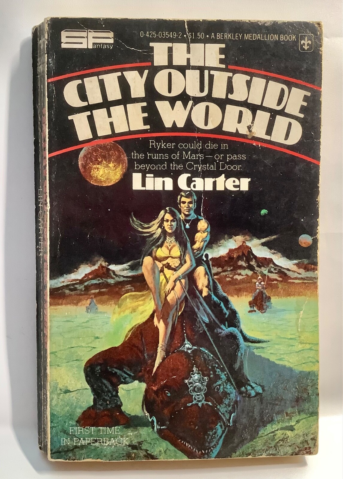 Lot of 6 LIN CARTER Vintage Paperback Books Mixed Publishers Conditions 1968-78