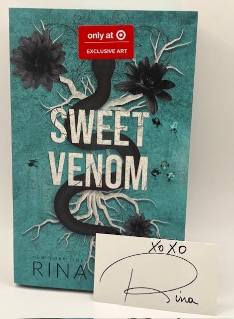 Sweet Venom Paperback by Rina Kent – Target Exclusive Edition and a (Signed