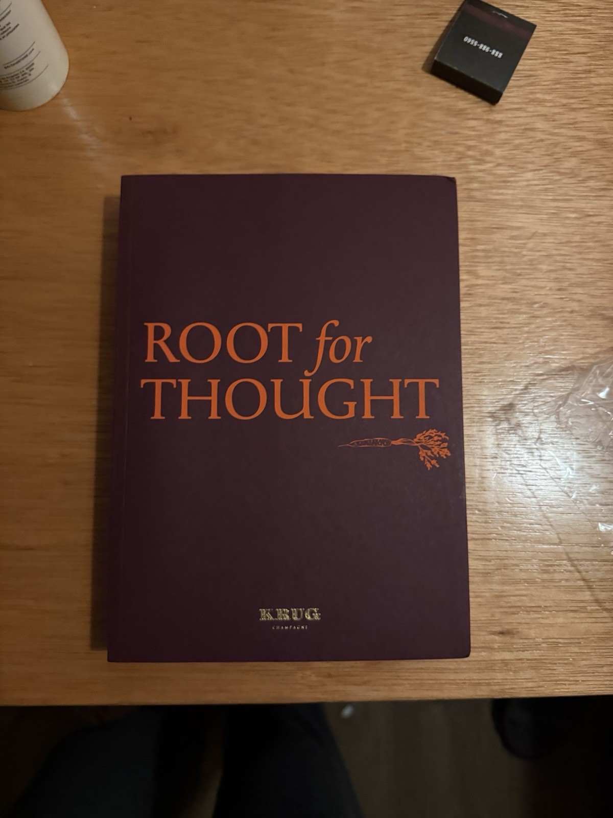 Root For Thought Krug Champagne Carrot Cookbook NM HTF