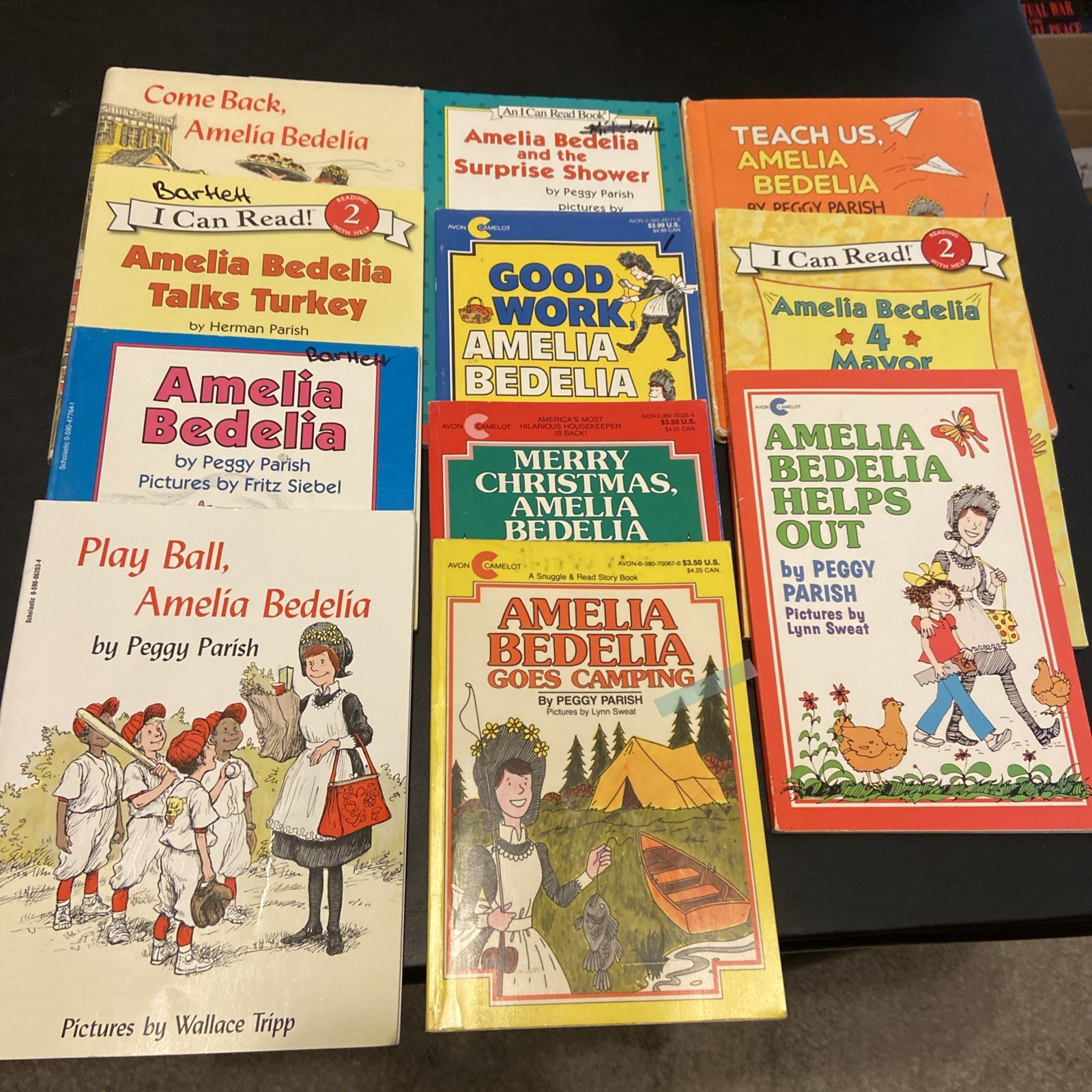 Amelia Bedelia By Peggy & Herman Parish Lot Of 11 HCs & PBs G- Good+ Condition
