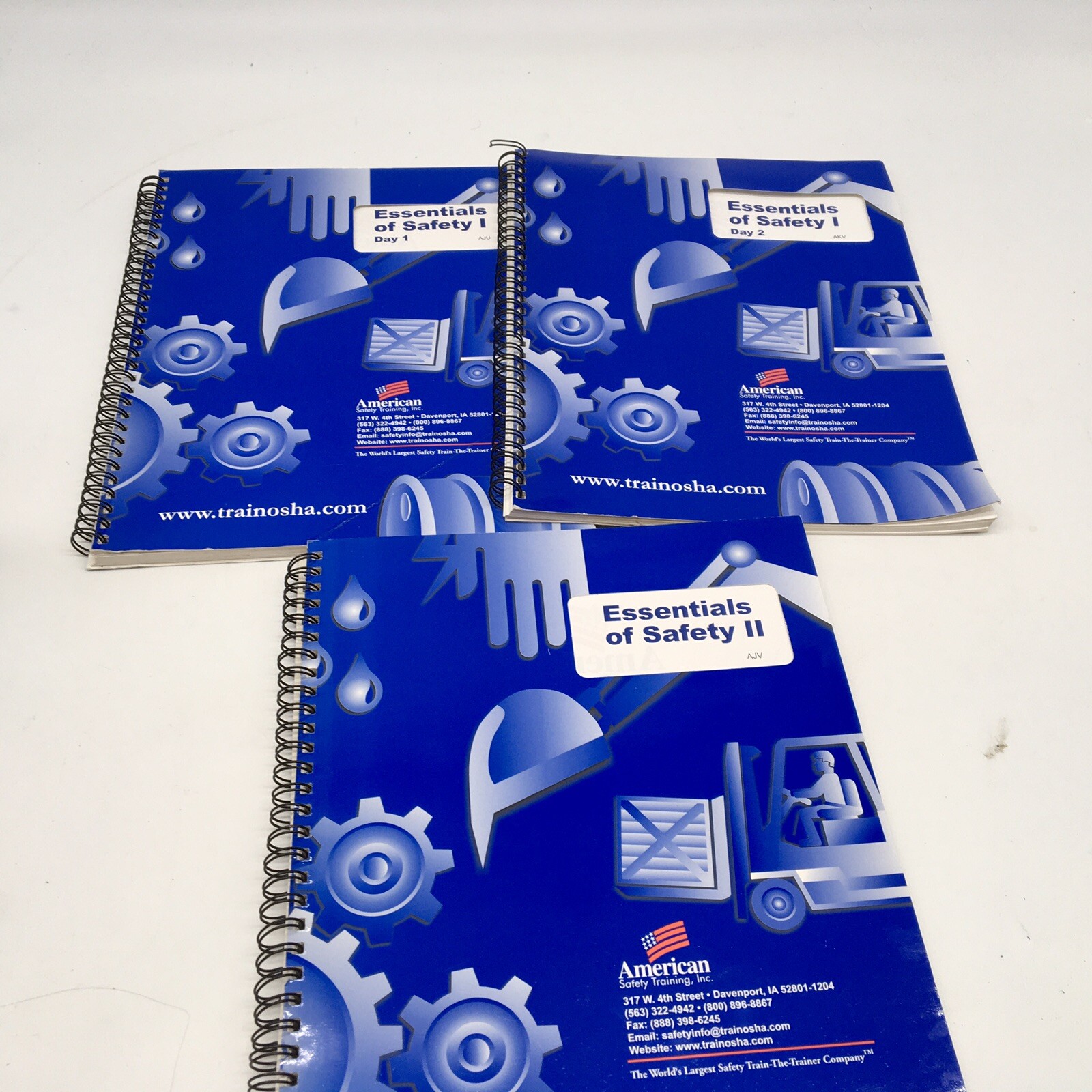 3 Osha Safety Training Course Books Essentials Of Safety American Safety Trainin