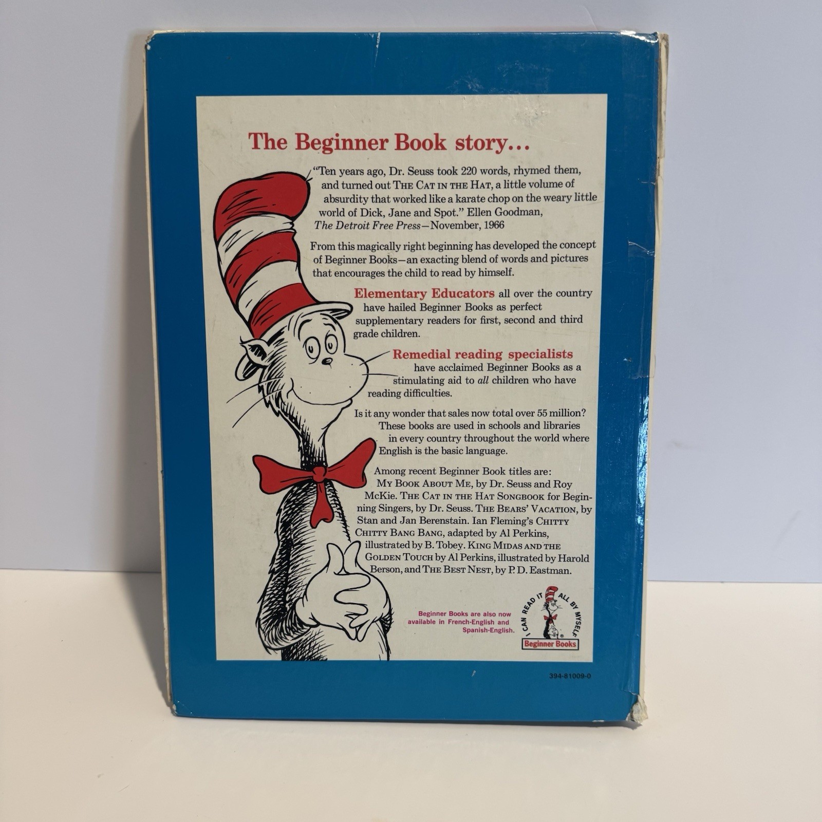 Vintage The Cat in the Hat Beginner Book Dictionary Hardcover Book Dr Seuss 1964