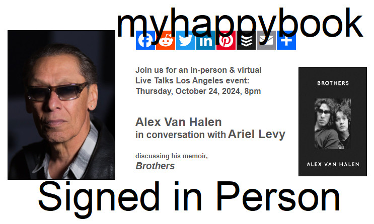SIGNED Brothers by Alex van Halen, autographed, new, Van Halen rock-and-roll