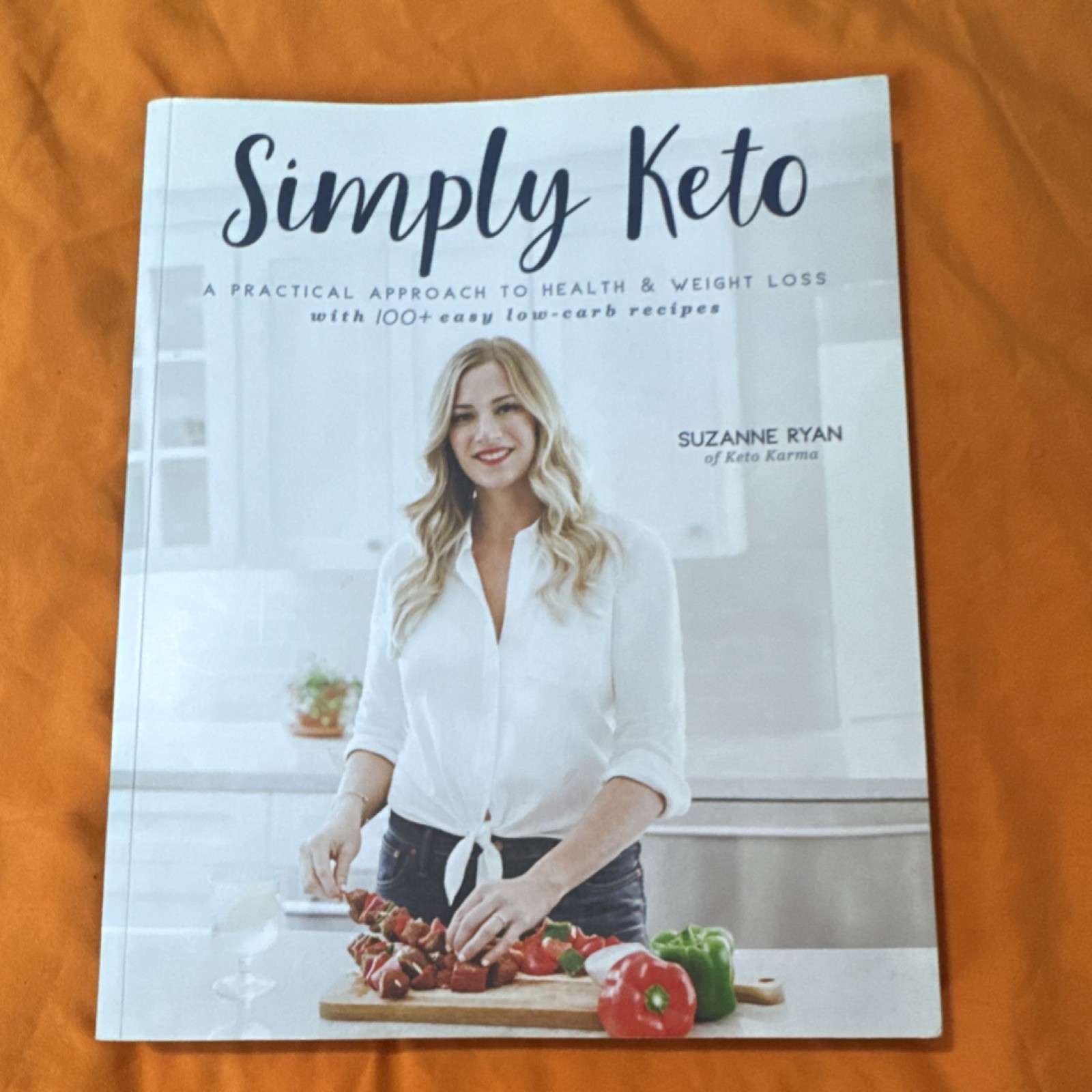 Simply Keto by Suzanne Ryan Paperback Cookbook on Low-Carb & Weight Loss