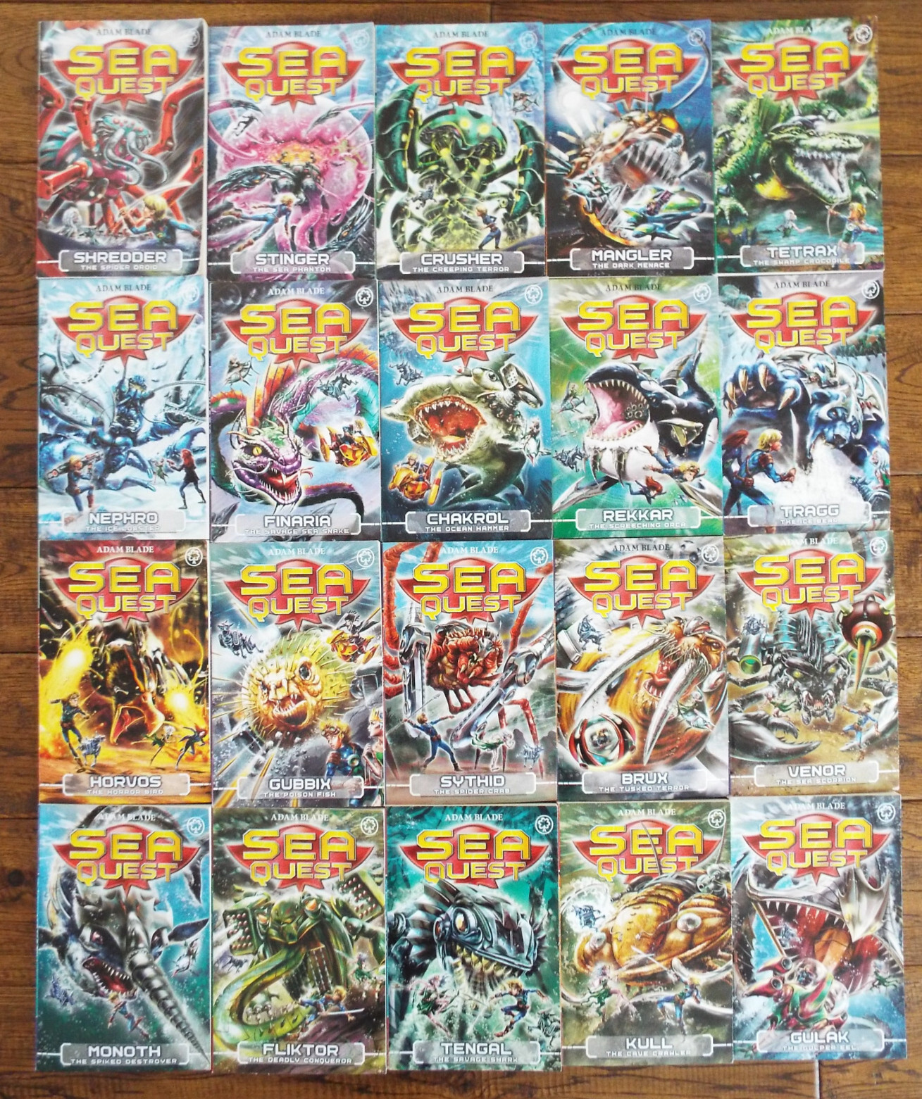 Lot 20 Sea Quest Series Vintage Books by Adam Blade #5-24