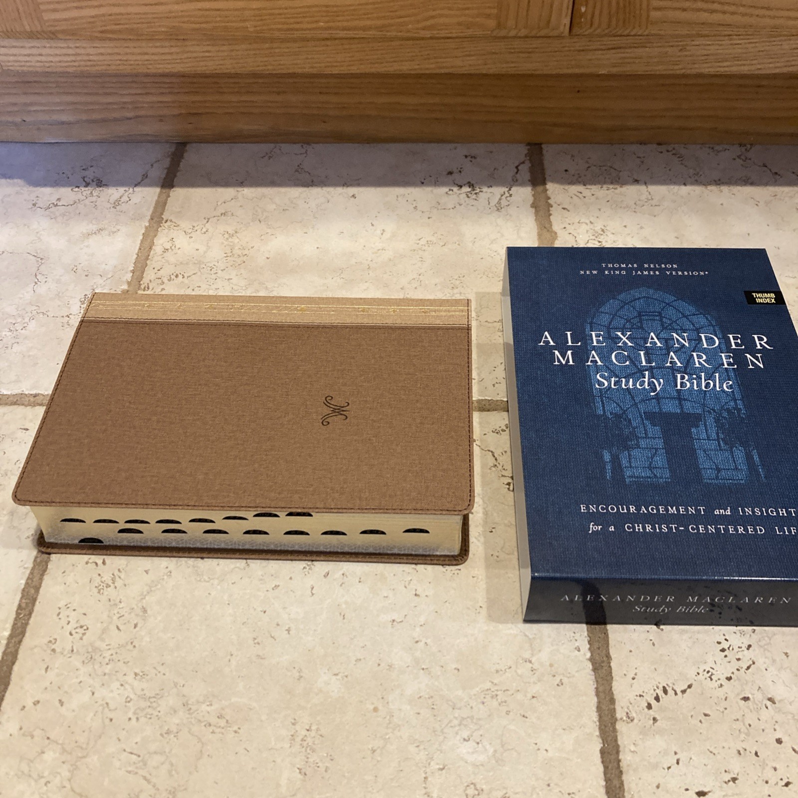 NKJV STUDY BIBLE ALEXANDER MACLAREN INDEXED BROWN LEATHERSOFT