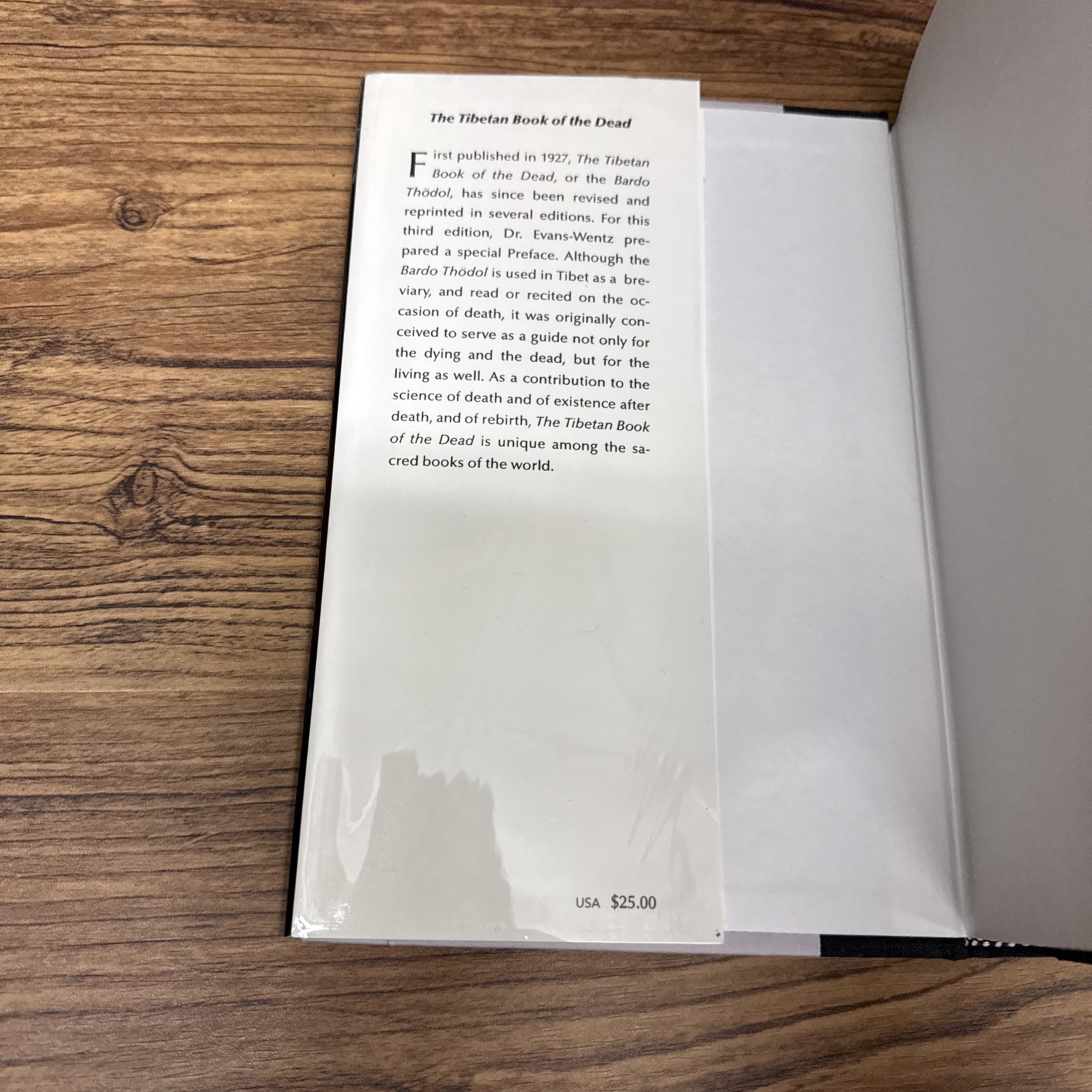 The Tibetan Book of the Dead, Third Edition, W.Y. Evans-Wentz ~ HC/DJ