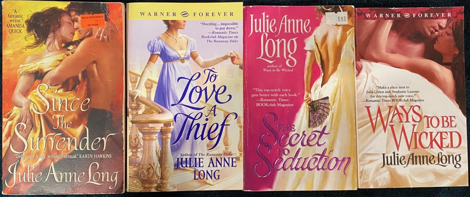 Julie Anne Long Historical Romance Paperbacks Lot of 4 – Holt Sisters