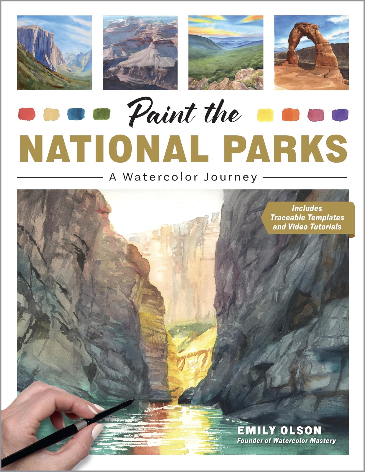 Paint the National Parks: A Watercolor Journey – Includes traceable…