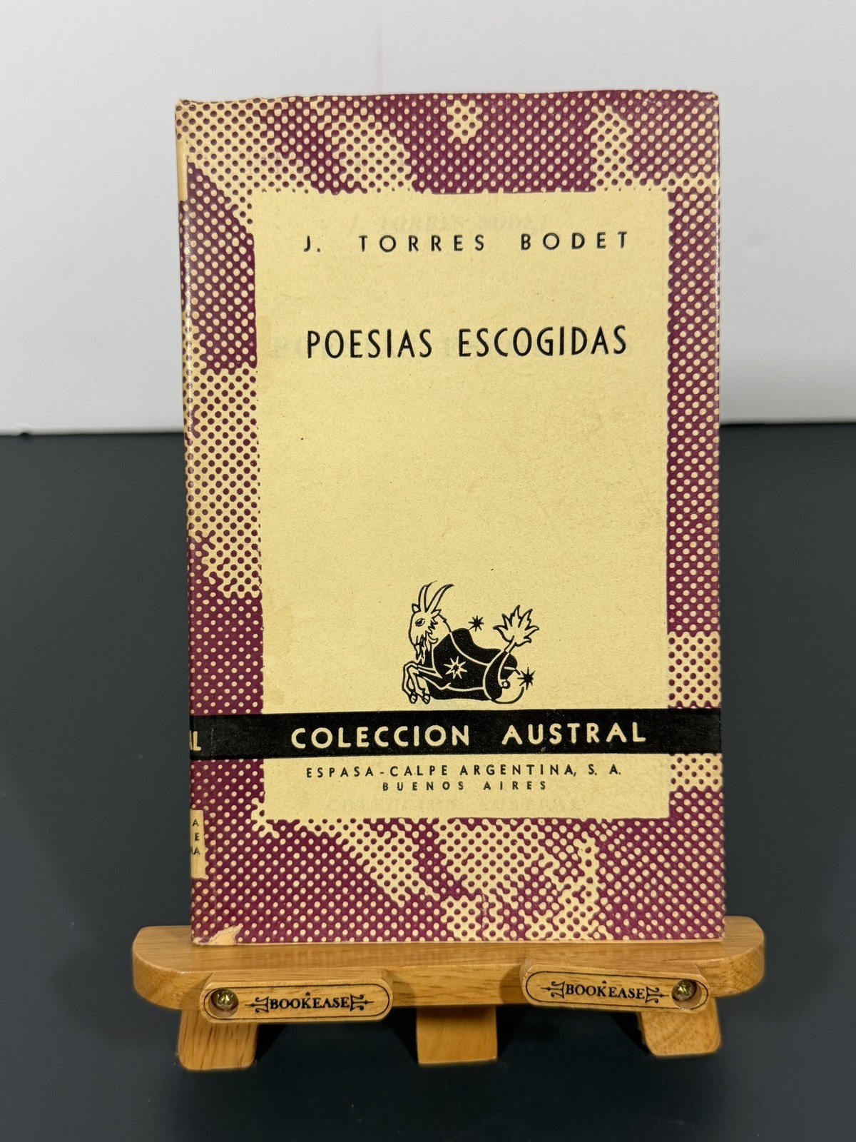 Vintage 1954 Poesias Escogidas by Jaime Torres Bodet – Coleccion Austral