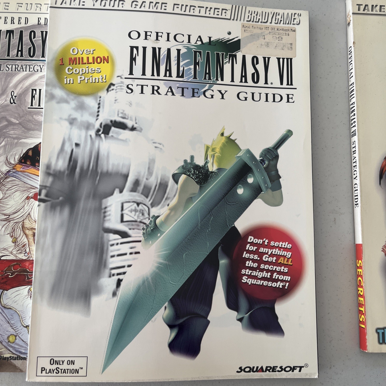 Final Fantasy/II, VII, VIII, Guide Lot Incredible PlayStation PS
