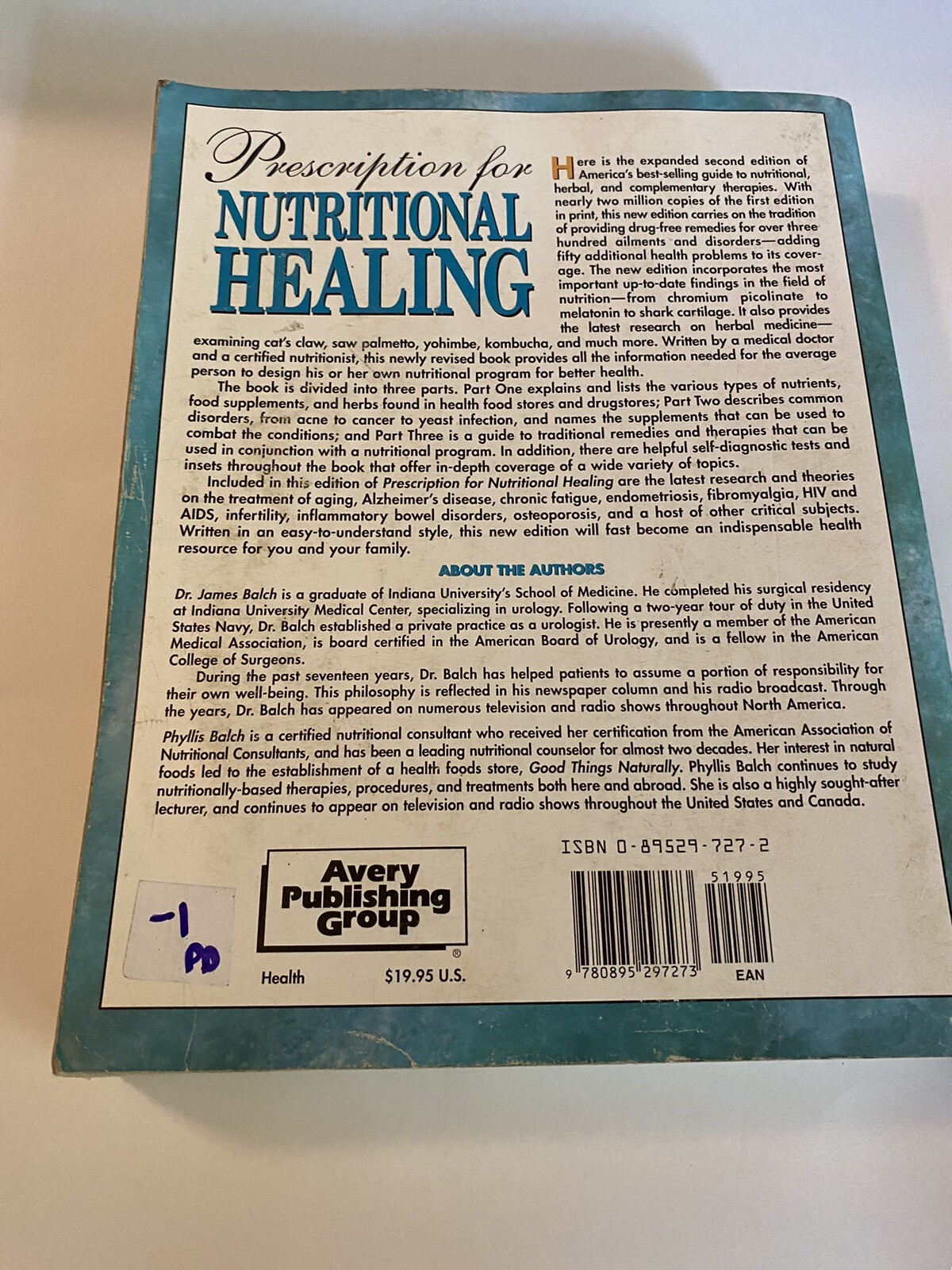 Prescription for Nutritional Healing : A Practical A-Z Reference to Drug-Free…