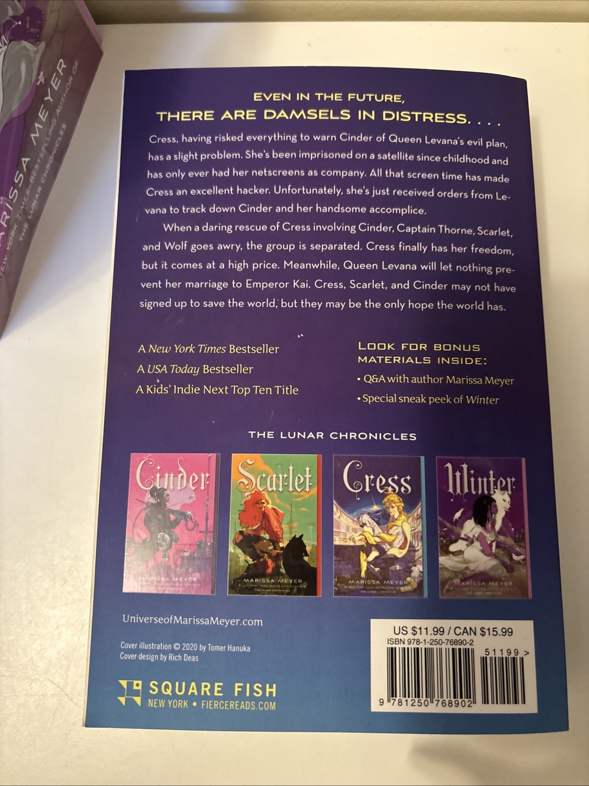 The Lunar Chronicles 4-Book Set Cinder Scarlet Cress Winter YA Fantasy PB