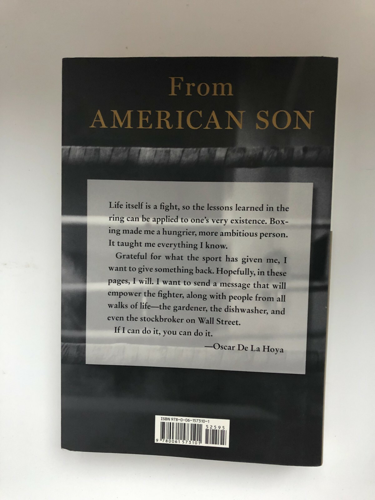 American Son: My Story—NEW 1st Ed. (Signed by Boxing Legend Oscar De La Hoya)