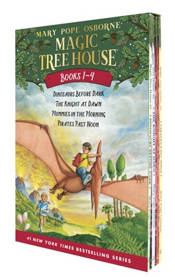 Magic Tree House Boxed Set, Books 1-4: Dinosaurs Before Dark, The Knight at Daw
