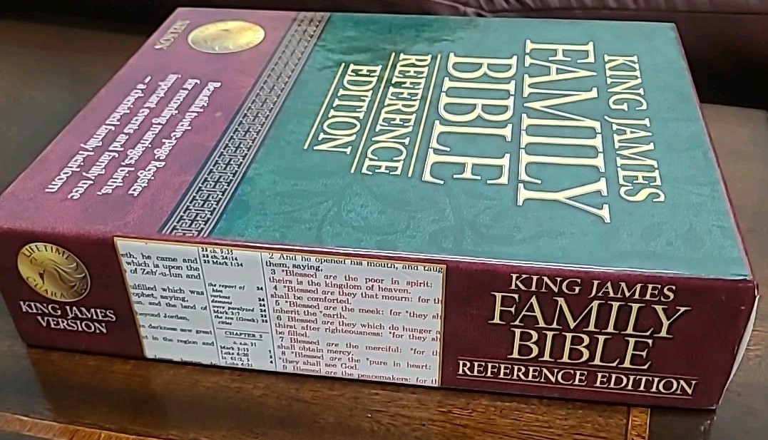 King James Reference Bible Thomas Nelson Burgundy Genuine Leather Boxed 2006BG