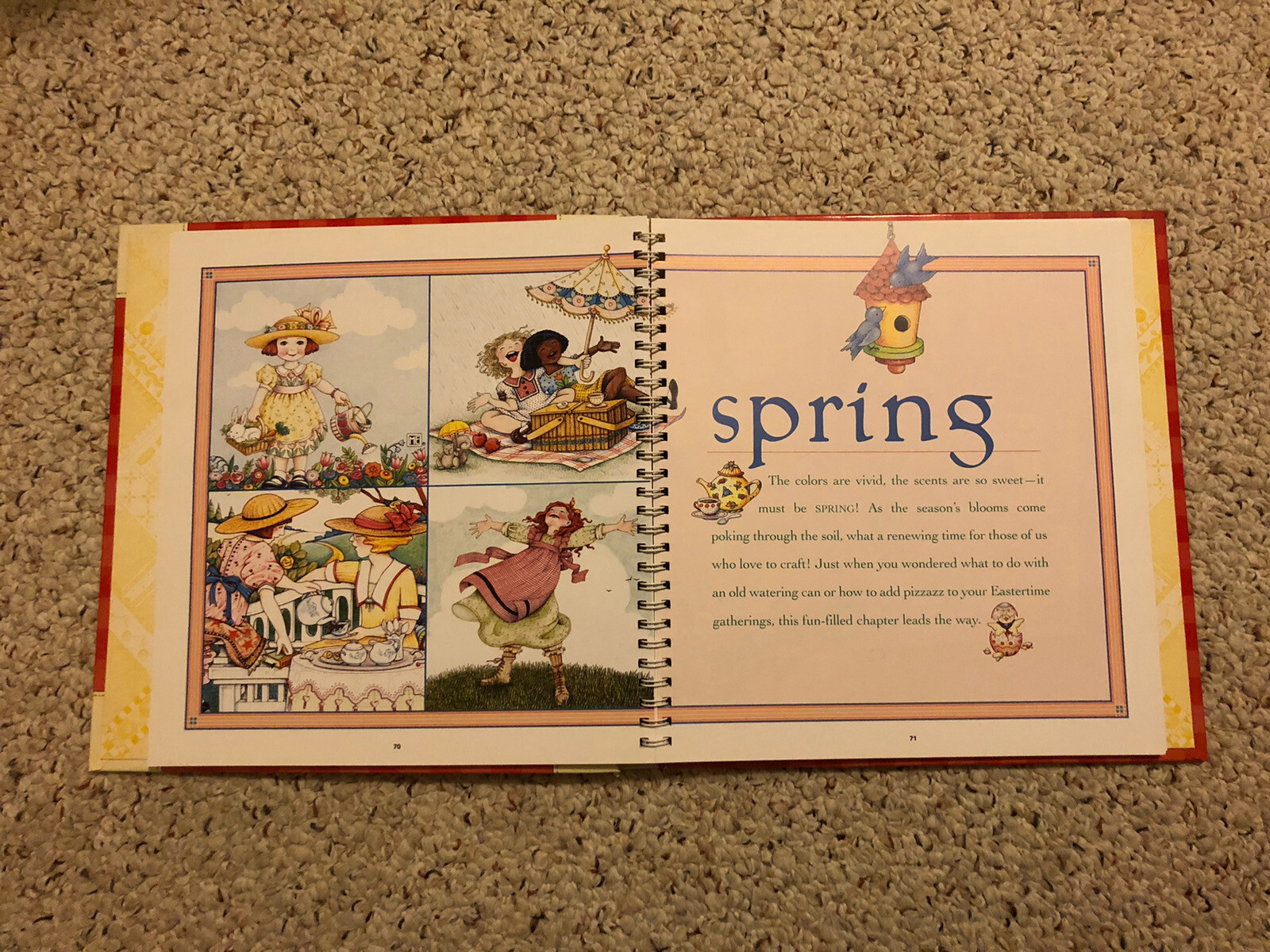 Vintage Crafts to Celebrate the Seasons by Mary Engelbreit (1999, Spiral) Book