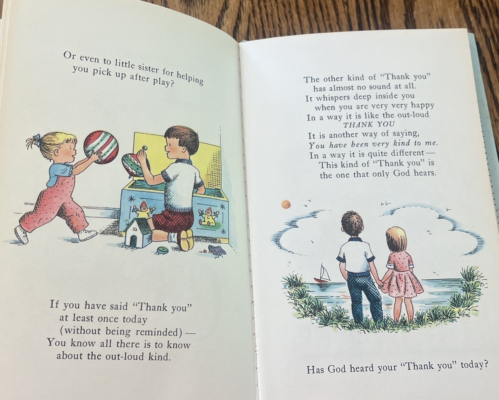 THAT HAPPY FEELING OF THANK YOU : Peter Stillman : Judy Stang : hbdj : vintage