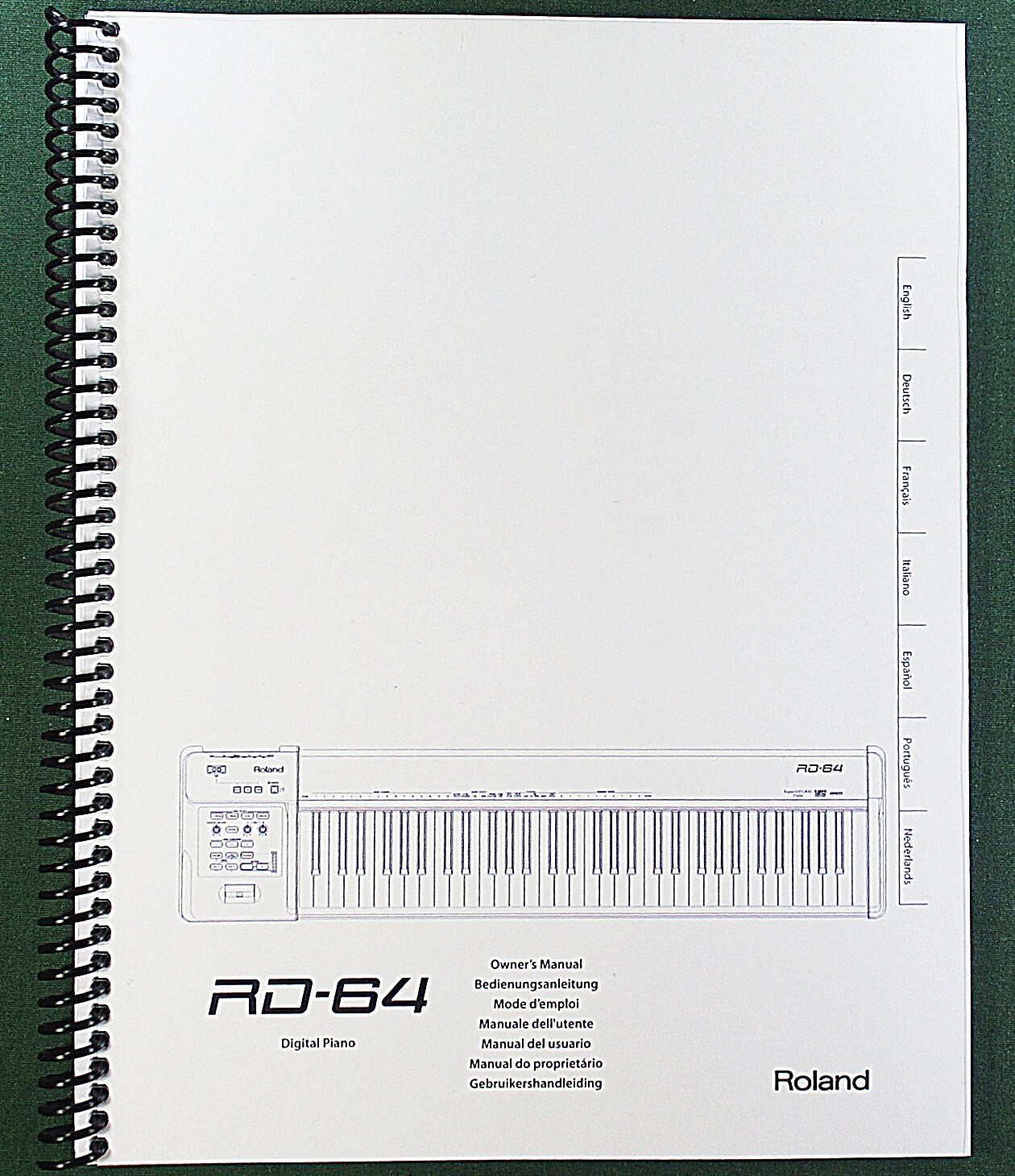 Roland RD-64 Owner’s Instruction Manual: 104 Pages & Protective Covers!