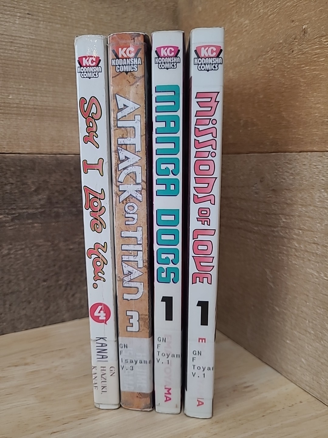 Lot Of 4 Kodansha Comics Manga Ex-library