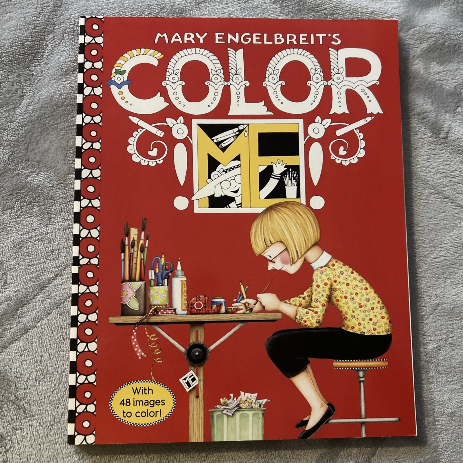 Mary Engelbreit’s Color ME Coloring Book Paperback New