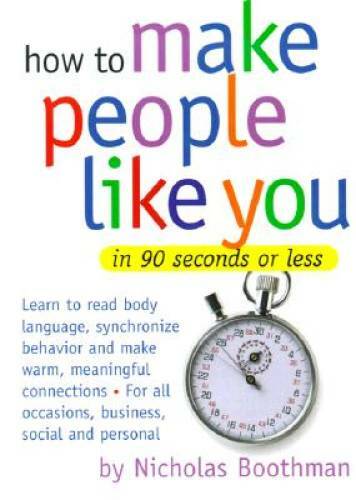 How to Make People Like You in 90 Seconds or Less – Hardcover – VERY GOOD