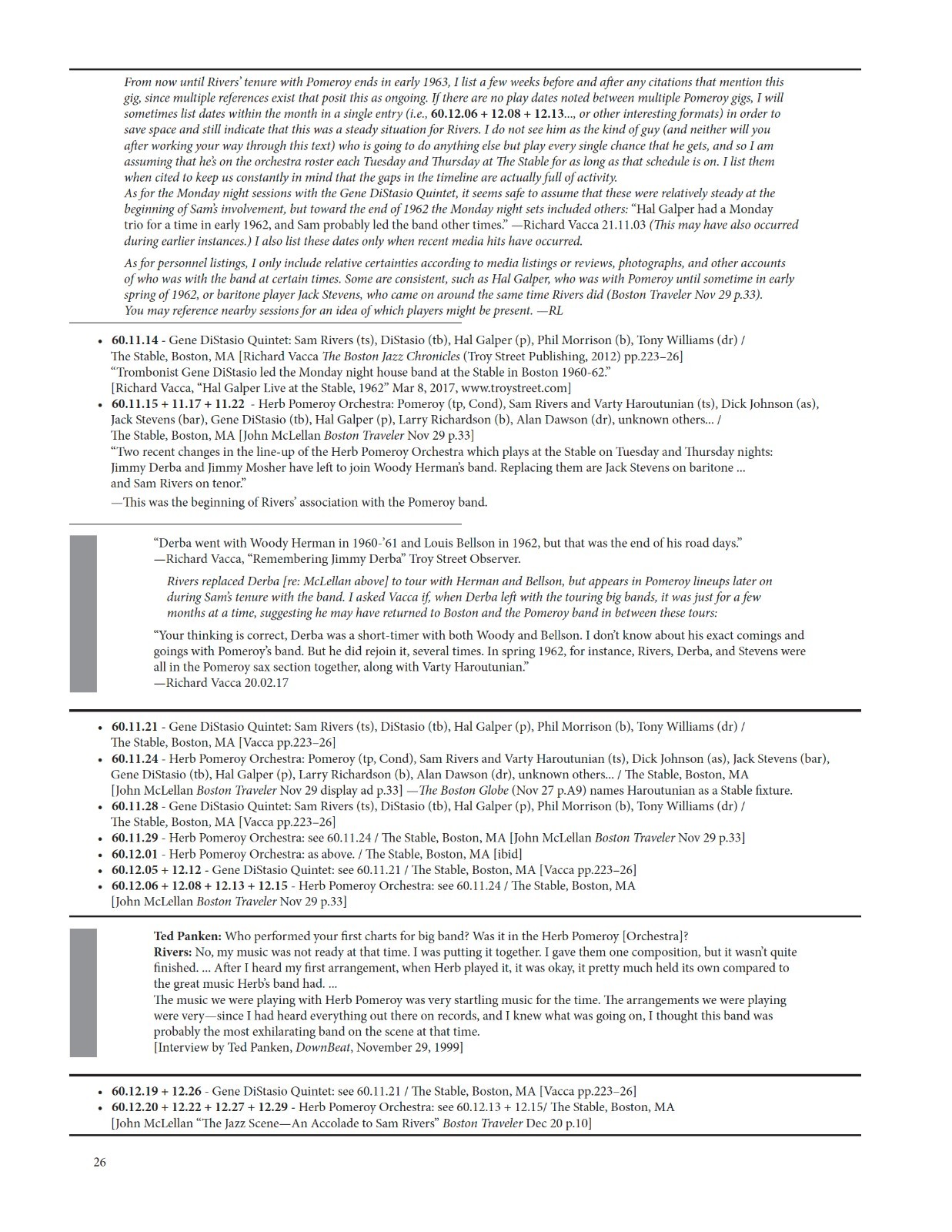 Sam Rivers Sessionography / 768pp., 500+ illustrations / “Astonishing” —NYTimes