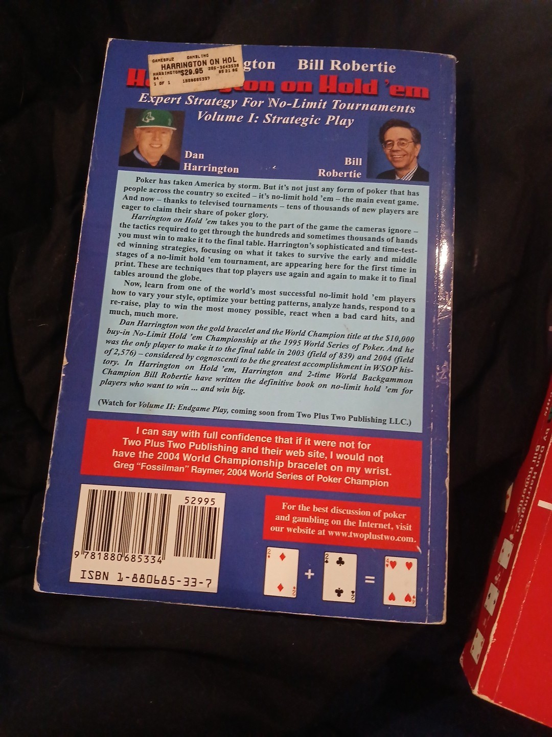 Harrington On Hold ‘Em Series Complete Set of 3 books Great Shape See Pics