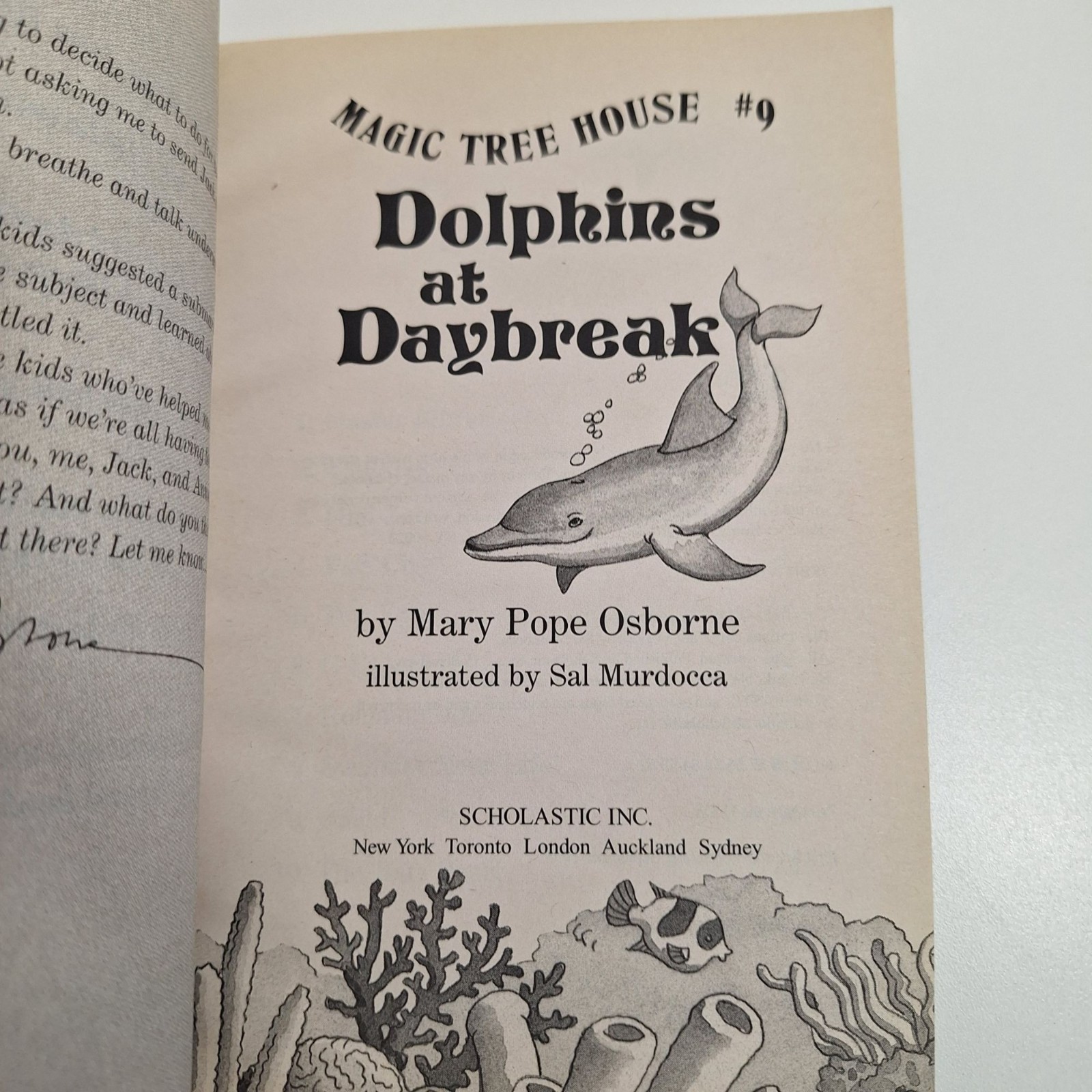Magic Tree House Dolphins At Daybreak Mary Pope Osborne 3 Book Lot
