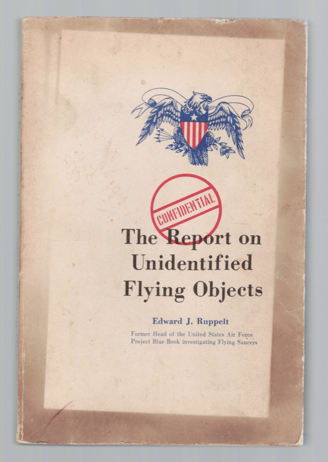 The Report on Unidentified Flying Objects 1965 UFO RARE Cancelled 2nd Print