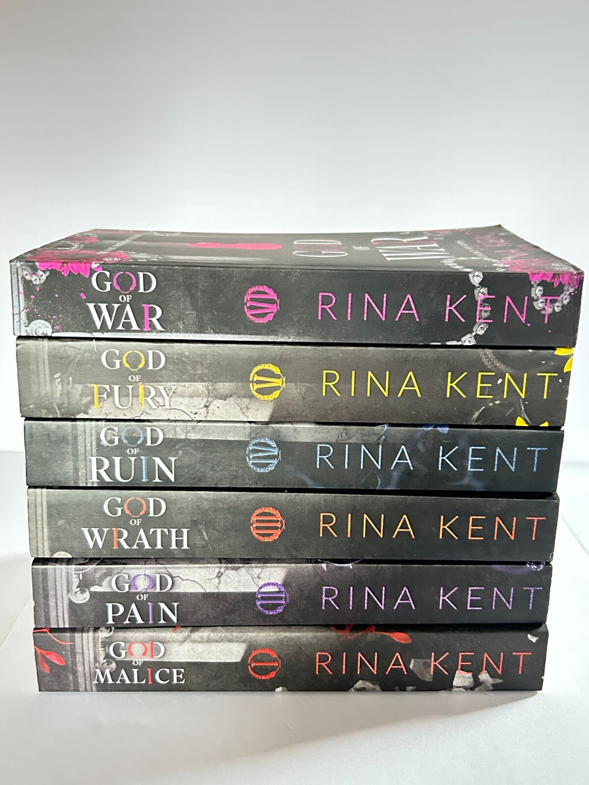 Lot of 6 Legacy of Gods Trade Paperbacks .. 2 w/Signed Bookplates by Rina Kent