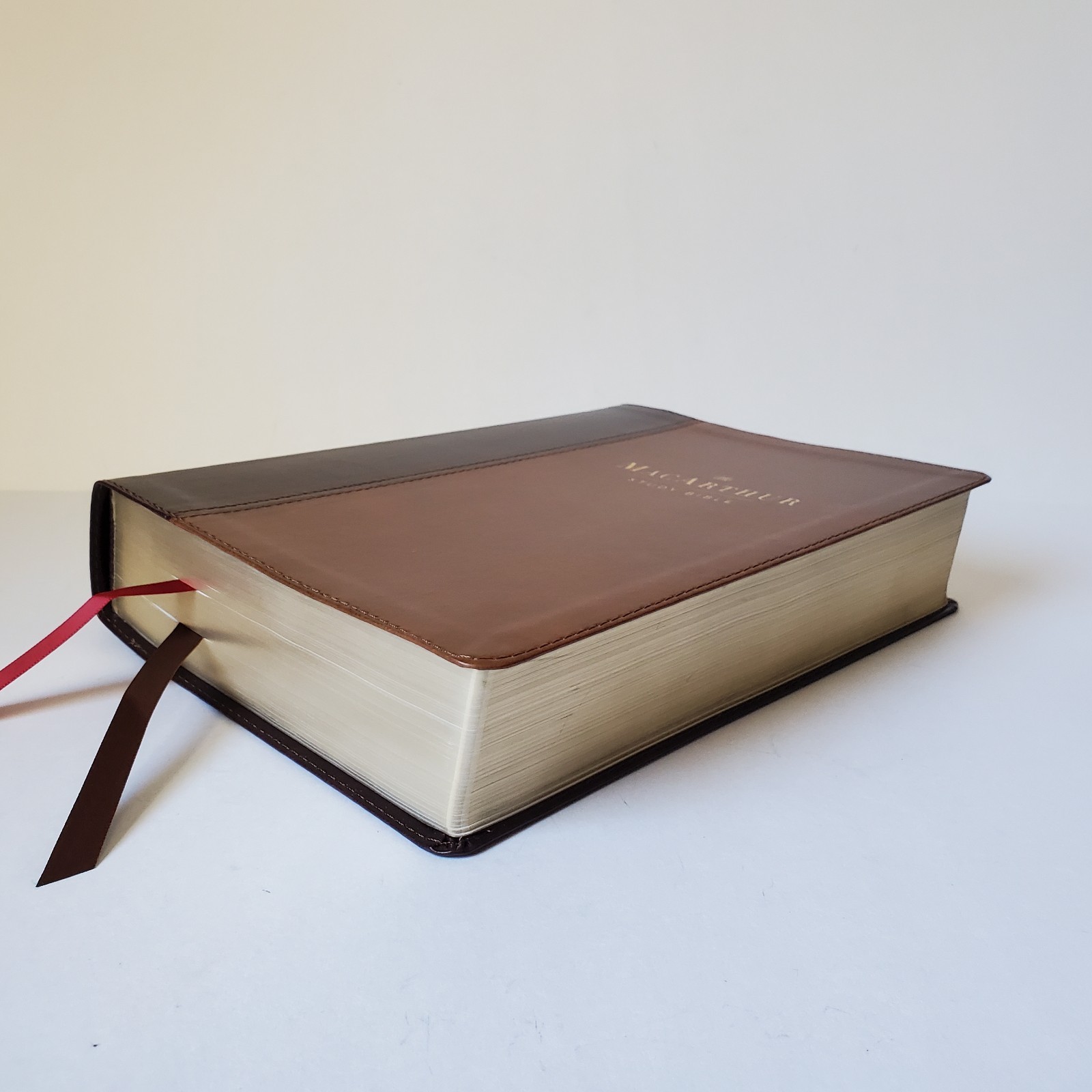 The MacArthur Study Bible NKJV 2nd Edition Leathersoft Unused *Ministry Stamp*
