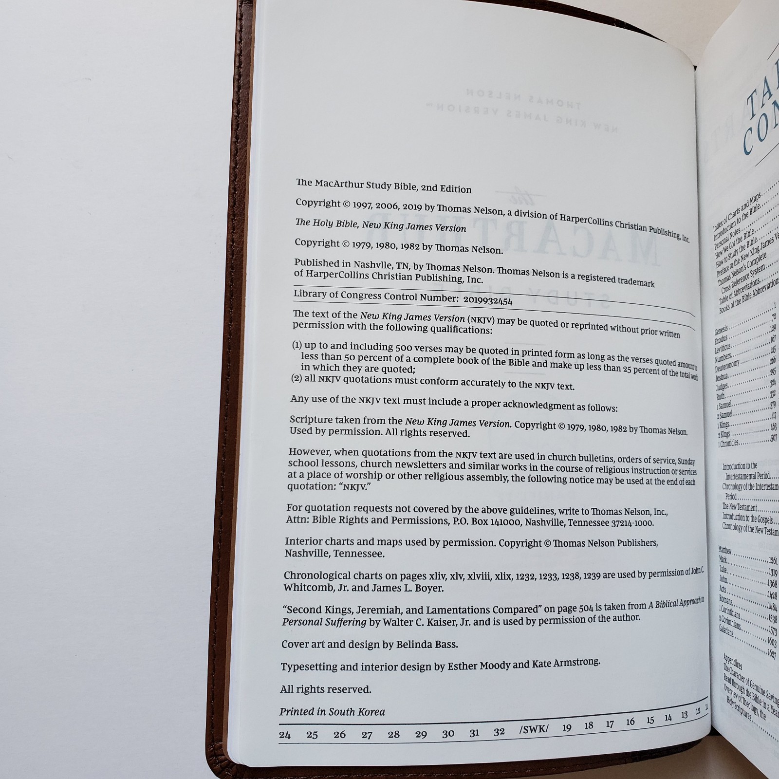 The MacArthur Study Bible NKJV 2nd Edition Leathersoft Unused *Ministry Stamp*
