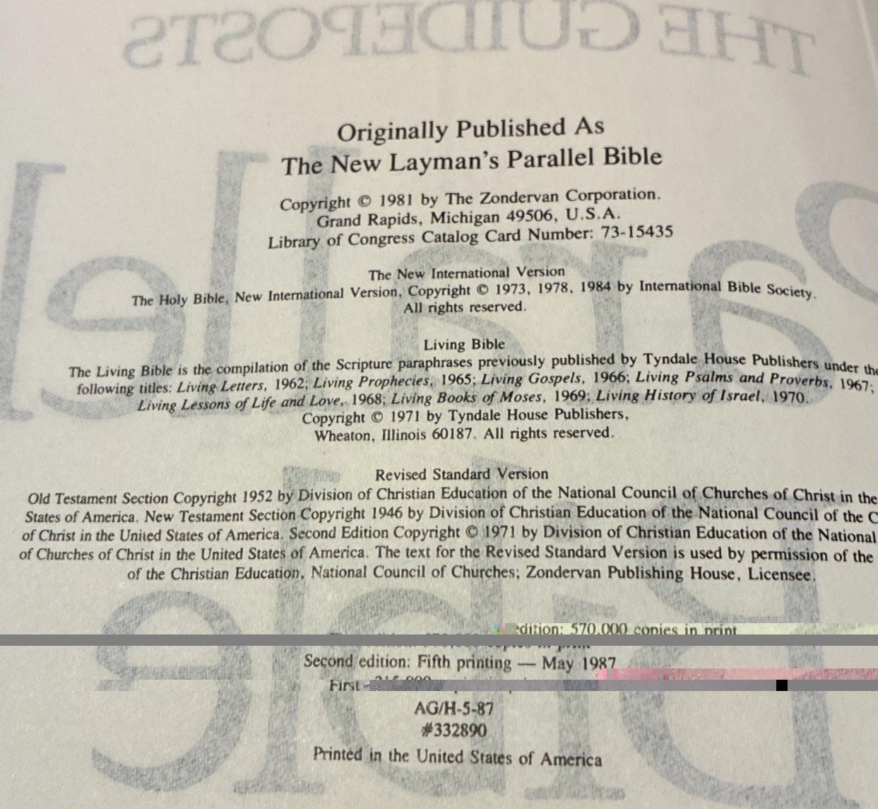 The Guideposts Parallel Bible