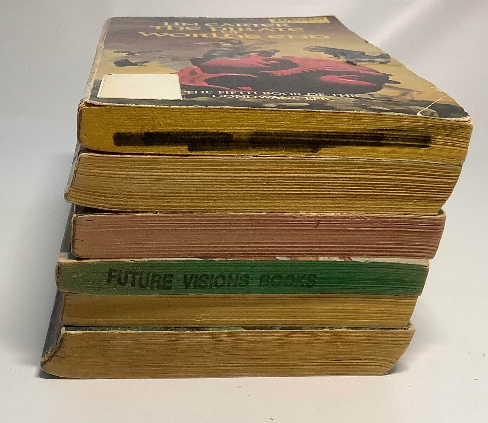 Lot of 6 LIN CARTER Vintage Paperback Books Mixed Publishers Conditions 1968-78