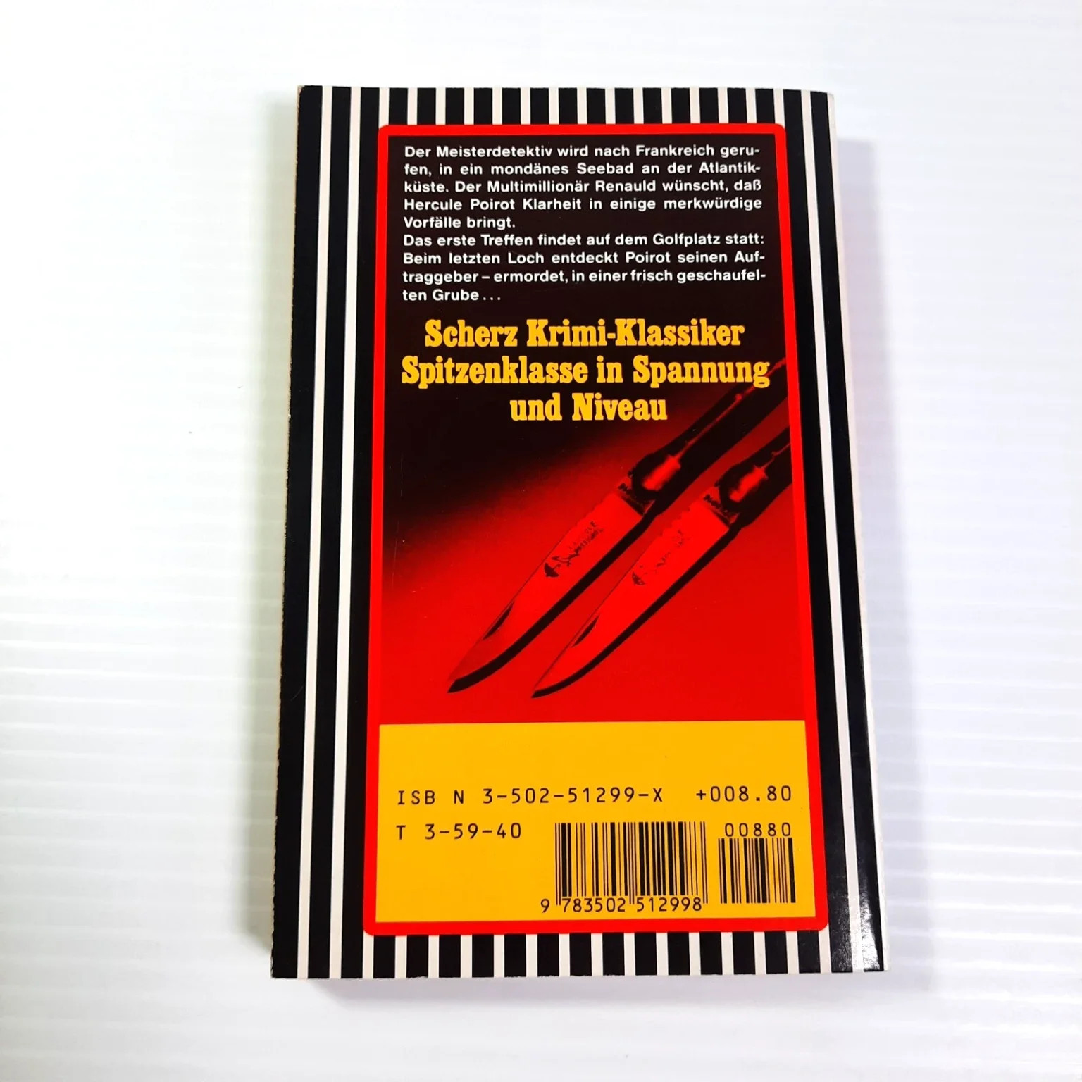 Mord auf dem Golfplatz Agatha Christie German Hercule Poirot Scherz Krimi 1991