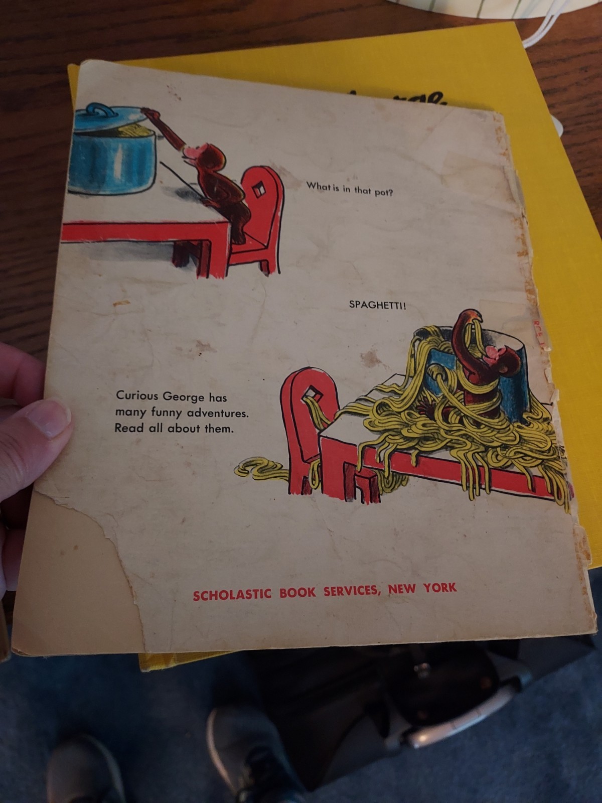 1969 Curious George Book Yellow Hardcover EUC + free softcvr (poor cond) HA Rey