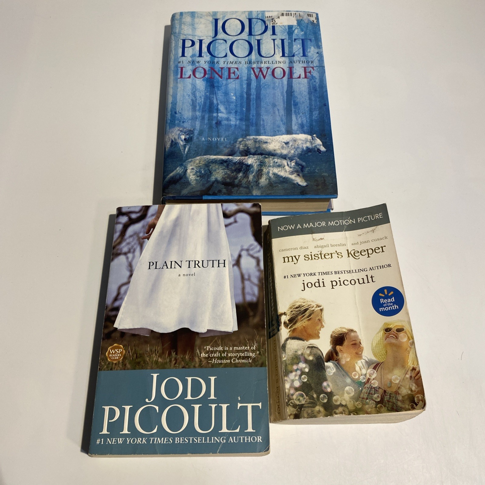 Jodi Picoult Novels, Lot Of 3, Mixed Lot, Hardcover, Paperback, English