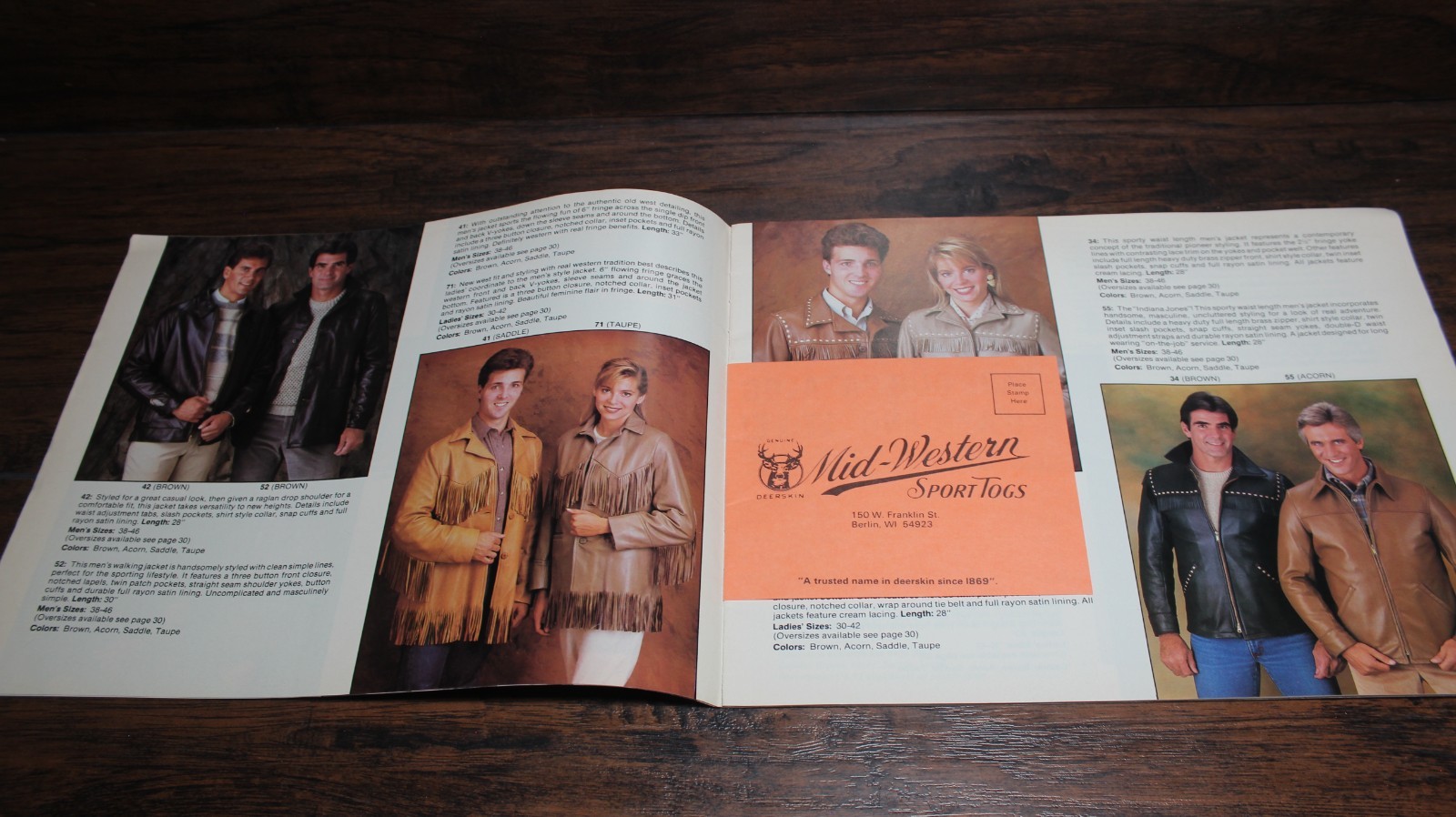 Lot of 4 Vintage 1980s Mid-Western Sport Togs Catalogs Berlin Deerskin Leather