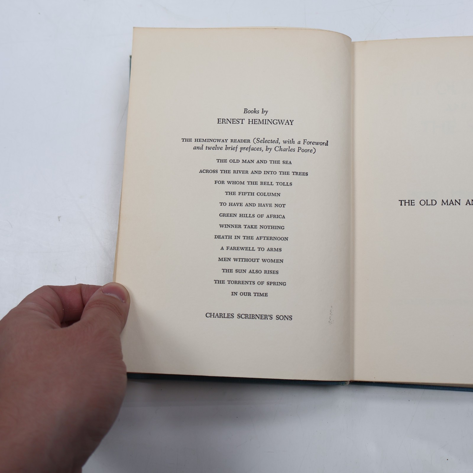 The Old Man and the Sea Ernest Hemingway 1952 1st Edition Charles Scribner’s