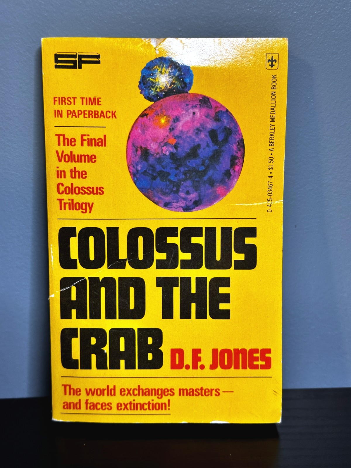 Colossus and the Crab by D.F. Jones 1977 Berkley 1st Printing PB Vintage SF VG